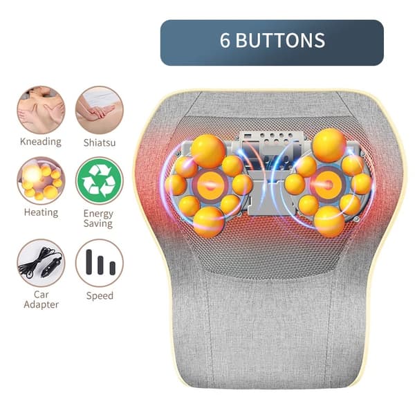 Massagepude, 16 massagebolde, justerbare hastighedsindstillinger,EU-stik, AM172-Z(vibration)