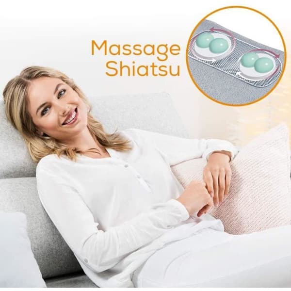 BEURER MG 145 Shiatsu massagekudde - Mångsidig och avkopplande - Uppvärmning - Grå