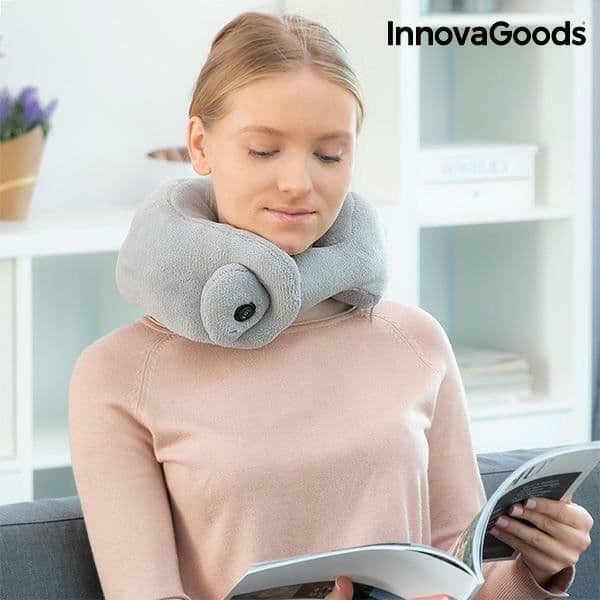 Massagekudde - Innovagoods - Bekväm modell - Trådlös drift - Grå - Avslappning