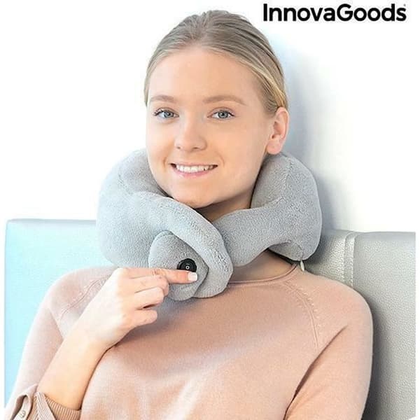 Massagekudde - Innovagoods - Bekväm modell - Trådlös drift - Grå - Avslappning