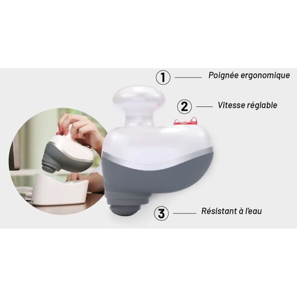 Massageapparat med percussions OSCARE GM001 - Återhämtning och muskelstärkning - Vattentålig