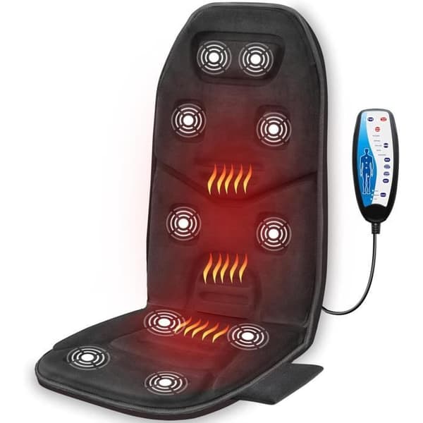 COMFIER Massage Stolsöverdrag med Värme - 10 Vibrerande Motorer
