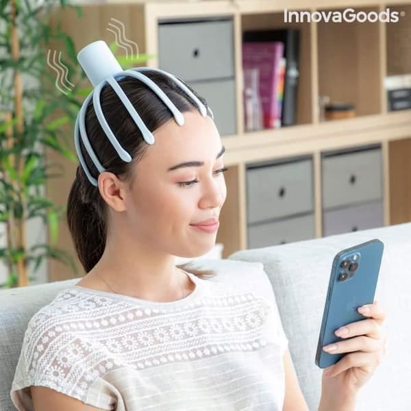 Head Massager - InnovaGoods - Helax - Laddningsbar - Ergonomisk design - Avslappning