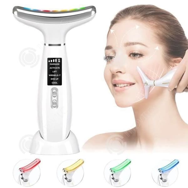 INN Beauty Device 6 lägen 4 typer av ljuskällor LED Massage Device ansiktsmassager högfrekvent vibration