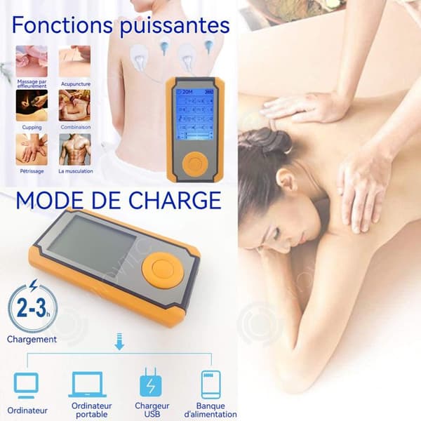 INN Tens Electrostimulator 16 Modes EMS Massager med fjärrkontroll Digital Display Helkroppsmassage Tens Portable Massager