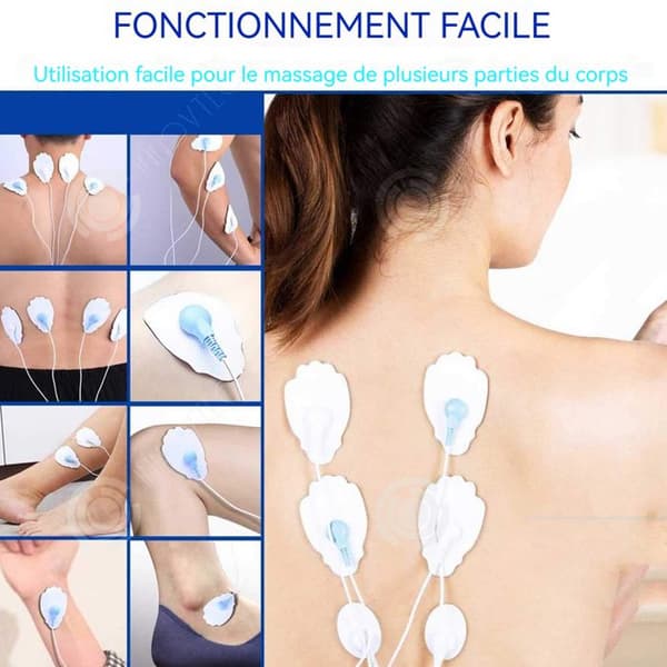 INN Tens Electrostimulator 16 Modes EMS Massager med fjärrkontroll Digital Display Helkroppsmassage Tens Portable Massager