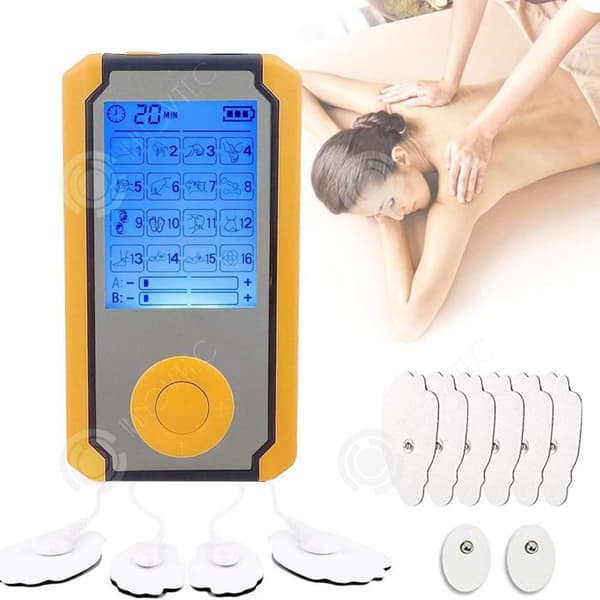 INN Tens Electrostimulator 16 Modes EMS Massager med fjärrkontroll Digital Display Helkroppsmassage Tens Portable Massager