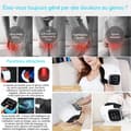 Miniatyrbild 3 av 4: INN Uppvärmd knäskydd 3 vibrationsnivåer 3 uppvärmningsnivåer Rödljus Knä Massager Uppvärmda knäskydd