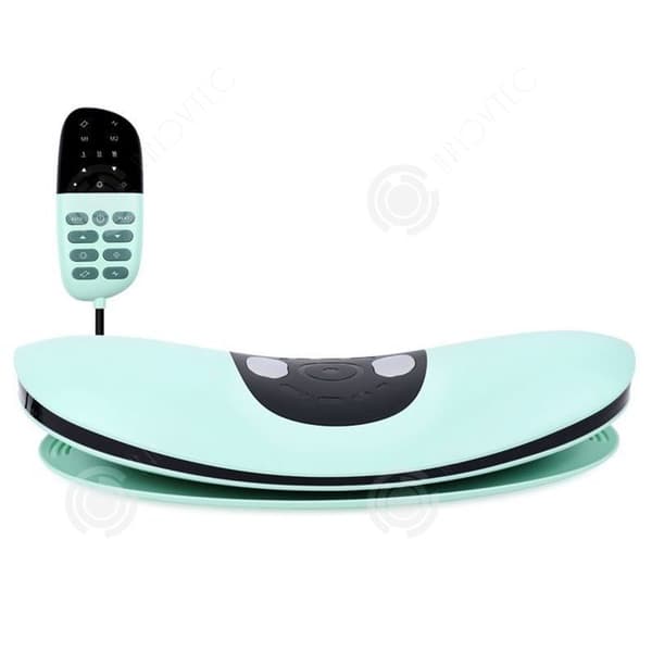 INN multifunktionell midjemassageapparat med fjärrkontroll Hot Compress Lumbar Massager Ergonomi med rött och blått ljus