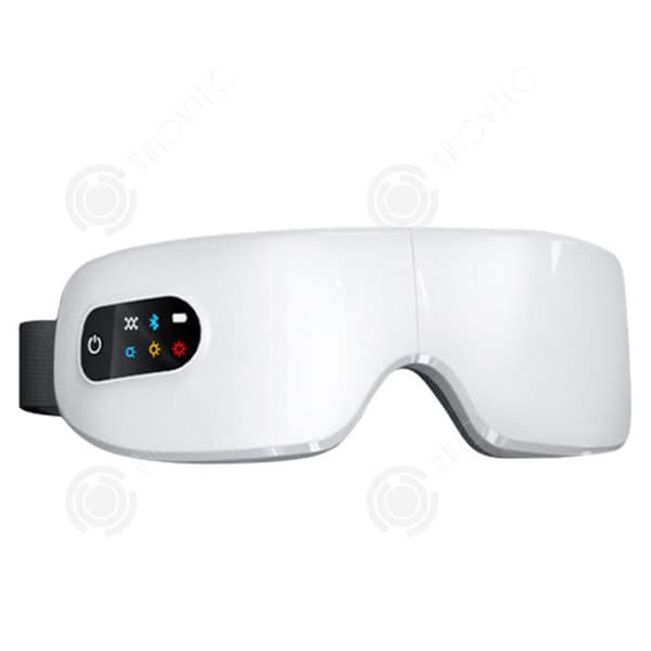 INN Eye Massager med värme Bluetooth-anslutning Uppladdningsbar hopfällbar sladdlös ögonmassager 4 justerbara nivåer Bärbar