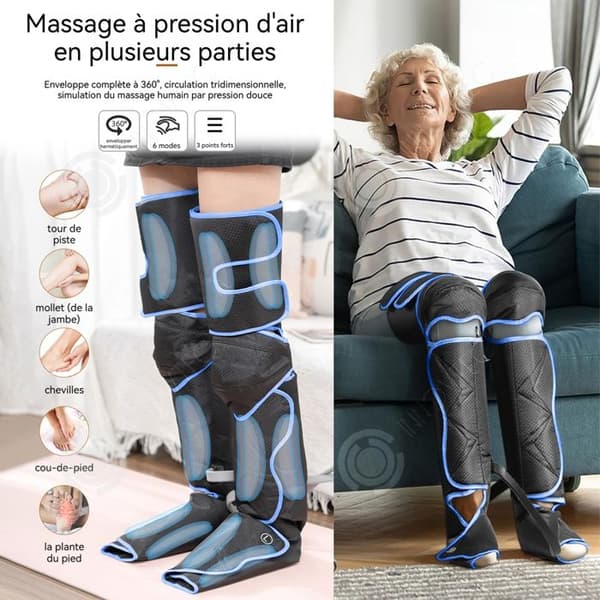 INN Ben- och fotmassageapparat 6 lägen 4 intensiteter 2 värmenivåer lämplig för fötter och ben knän present till föräldrar