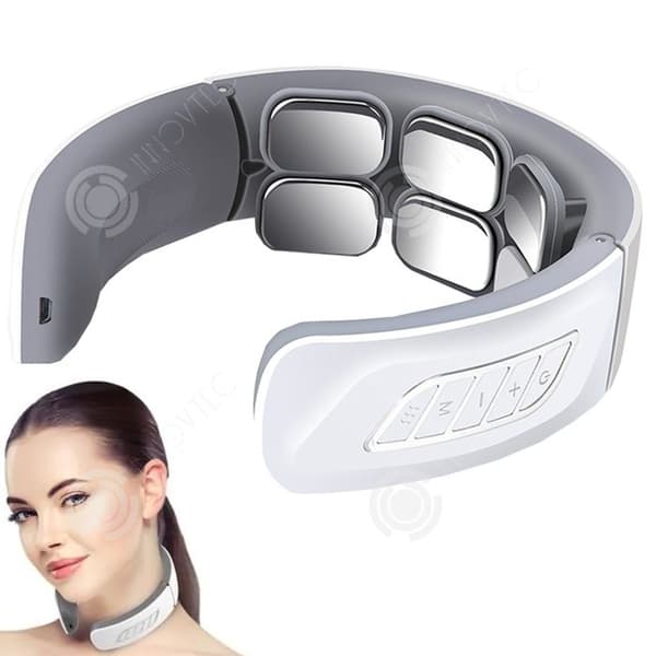 INN Cervical Massager 6 massagehuvuden 9 hastigheter Uppladdningsbar Cervical Spinal Instrument Hemma axel- och nackmassager