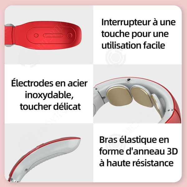 INN Cervical Massager 1200mah Timer Uppvärmning Nack Massager med fjärrkontroll 15 nivåer Justering 4 lägen Elektrisk Nack Massager