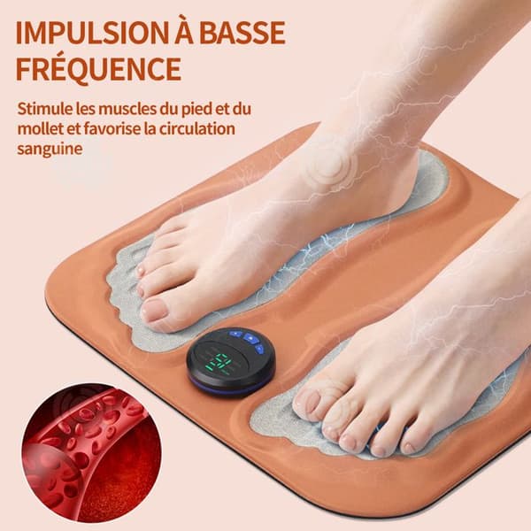 INN EMS fotmassageapparat cirkulationsstimulator elektriska fotmassagerare kämpar mot åderbråck och smärtorang