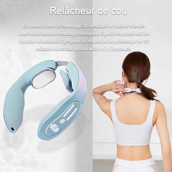 INN Shoulder Massager 3 in 1 12 Speeds Portabel Cervical Massager Kudde Massager Shoulder Massager Avlastningsjustering Intelligent