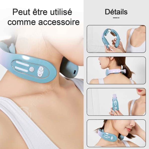 INN Shoulder Massager 3 in 1 12 Speeds Portabel Cervical Massager Kudde Massager Shoulder Massager Avlastningsjustering Intelligent
