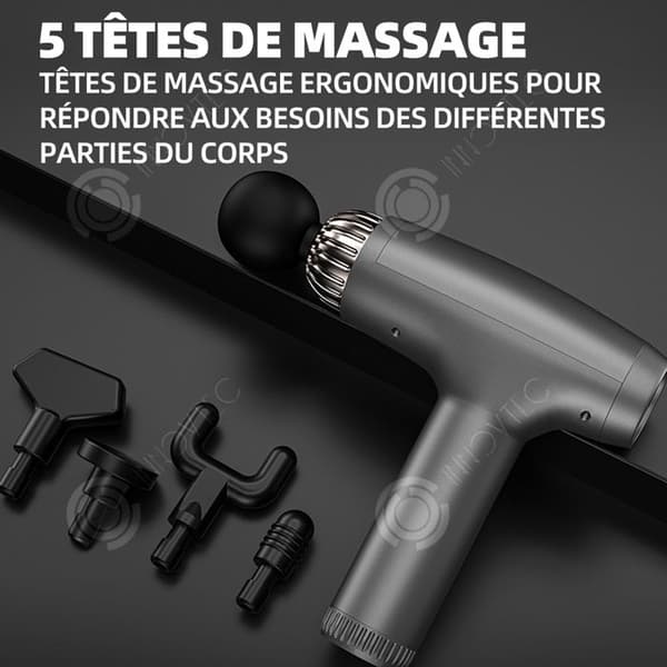 INN Massage 5v batteri med en kapacitet på 1800mah styrkan i 30 steg muskelmassage autonomi 2h borstad motor utsökta presenter