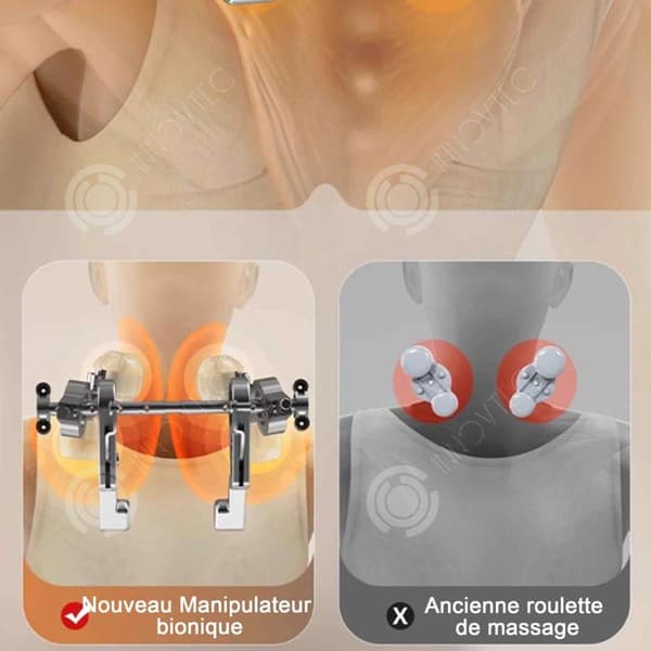 INN axelmassageapparat 3 hastigheter 45-50 grader Celsius konstant temperatur massagekudde axelnack massager nackavlastning