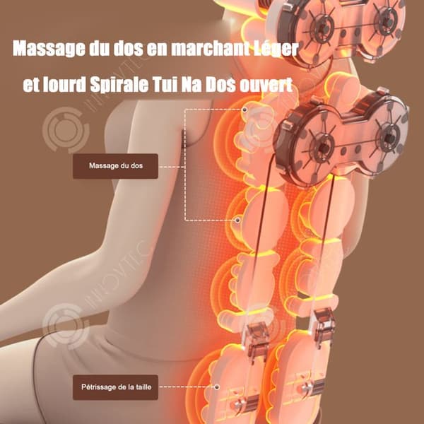 INN Massagekudde 24v massagekudde för stol 3 massagelägen och värmeinställningar elektrisk massagekudde