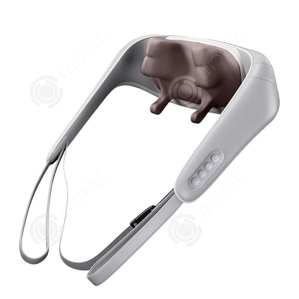 INN Cervikal massageapparat 6 huvuden 120x15cm 2000mah uppvärmande nackmassager med 2 intensitetsnivåer och 2 lägen elektrisk nackmassager