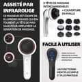 Miniatyrbild 3 av 4: INN Massager med 8 mångsidiga massagehuvuden anticelluliter massageapparat för att lindra trötthet elektrisk massageapparat san f