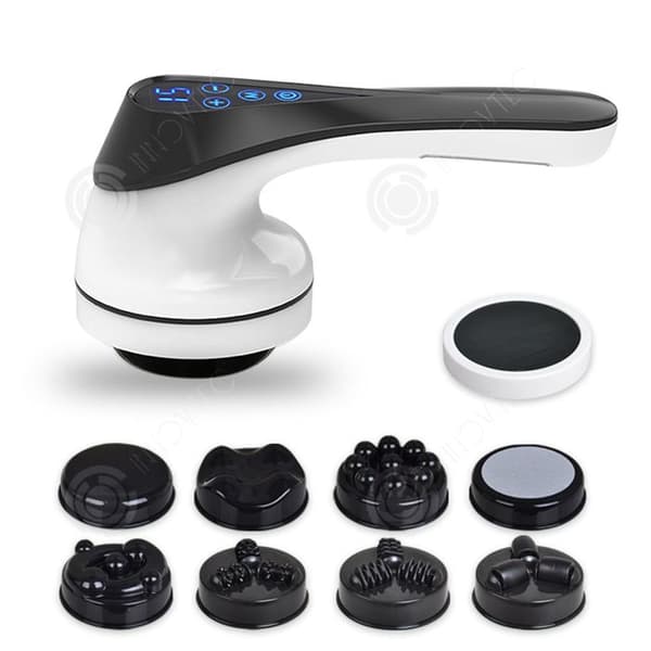 INN Massager med 8 mångsidiga massagehuvuden anticelluliter massageapparat för att lindra trötthet elektrisk massageapparat san f