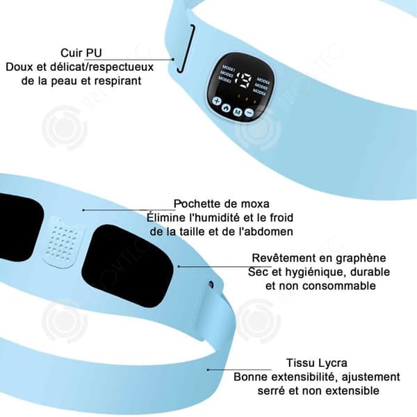 INN Muscle Electro Stimulator 9 lägen 19 Intensitetsnivåer Massage Lågfrekvent pulsteknik EMS Compress Cha