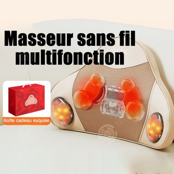 INN Massagekudde 12v massagekudde för stol 3 massagelägen och värmeinställningar elektrisk massagekudde