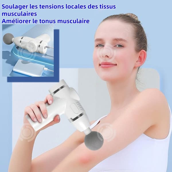 INN Massage 800mAh 3500r/min 14x14cm pekskärm lägesknapp elektrisk muskelmassage 8 hastigheter 12 huvuden djup massage bla