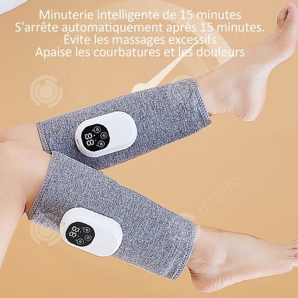 INN Benmassageapparat 49x32x0,25cm benmassageapparat 4 intensiteter 4 tryckmassagelägen grå massagekudde