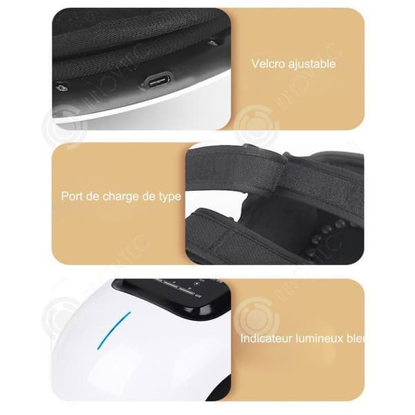 INN Knä massager 3 värmenivåer sladdlös knä massager med LED pekskärmar Uppvärmd knä massager Massa kudde