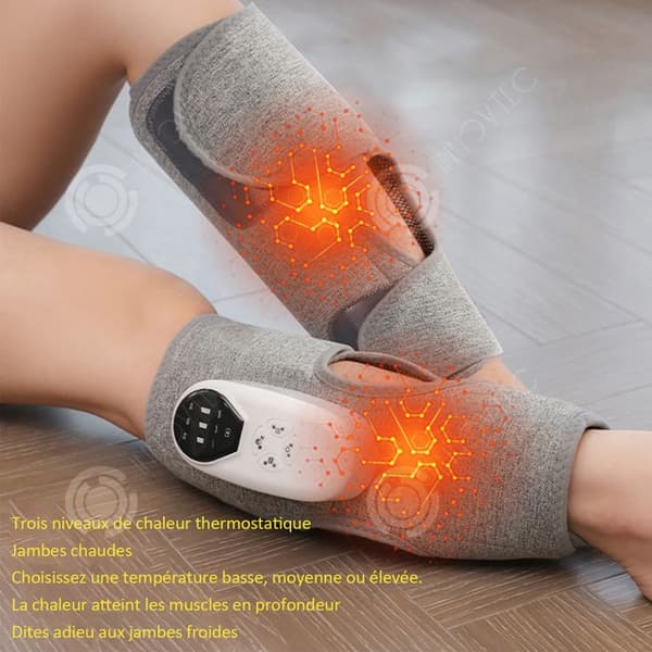 INN Benmassageapparat 55x30x0,2 cm benmassageapparat 3 intensiteter 3 tryckmassagelägen grå massagekudde