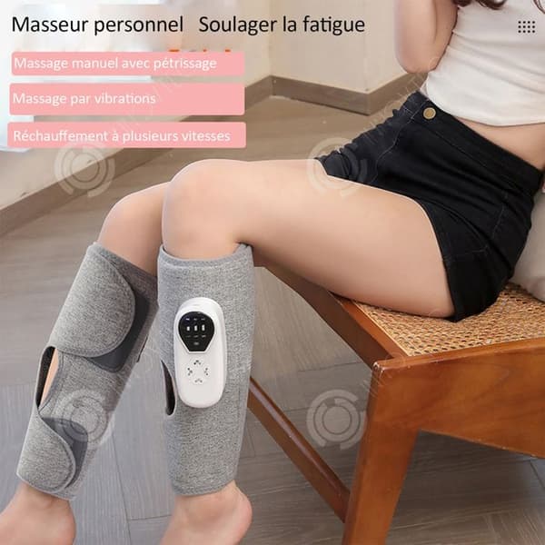 INN Benmassageapparat 55x30x0,2 cm benmassageapparat 3 intensiteter 3 tryckmassagelägen grå massagekudde