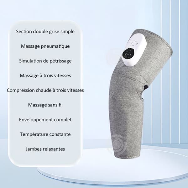 INN Benmassageapparat 55x30x0,2 cm benmassageapparat 3 intensiteter 3 tryckmassagelägen grå massagekudde