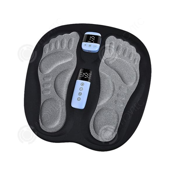 INN EMS fotmassagedyna 180 mAh 33 x 32 cm 6 massagelägen och 19 massageintensitetsnivåer fotmassageapparat med fjärrkontroll