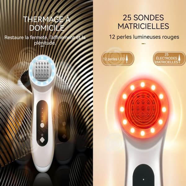 INN Beauty Device 1000mAh-1200mAh Lägen LCD-skärm ansiktsmassageapparat Elektrisk skönhetsanordning massagedyna