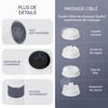 Miniatyrbild 2 av 4: INN Massage 2000mAh bärbar elektrisk kroppsmassageapparat med 4 massagehuvuden och 6 massageintensitetslägen Lindrar trötthet