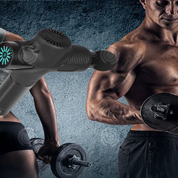 INN Massage 3200r/min 25 x 24,5cm Pekskärm Elektrisk muskelmassage 12 hastigheter 12 huvuden Djup massage Dubbelbrytare
