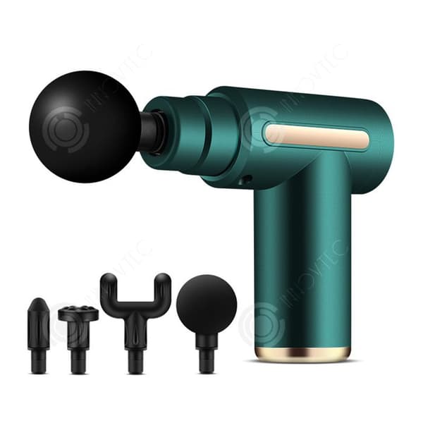 INN Elektrisk massageapparat 17x5x14cm 6 lägen Ta bort fett Vibrerande massage Avslappnande multifunktionsmassagepistol Handhållen massageapparat