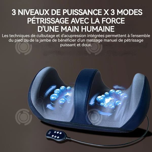 INN Benmassageapparat 3 intensiteter 3 tryckmassagelägen kuddemassageapparat helautomatisk värmefunktion