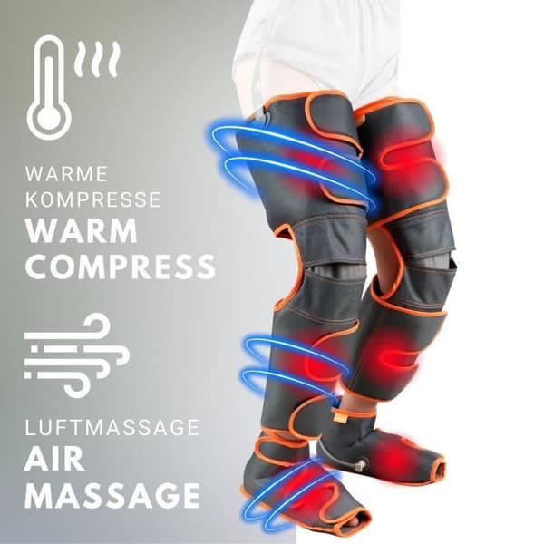 Medivon Noble AIR Pro Leg Massager Pneumatisk Ben och Fot Massager [Grå]