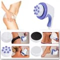 Miniatyrbild 2 av 3: WISS Vibration Handhållen elektrisk massageapparat Massageanordning för bantning mot celluliter Bantning Pressar ut fett med 4 huvuden