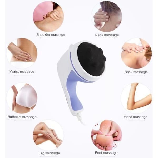Effektiv elektrisk massageapparat - Anti-celluliter - För rygg, muskler, fötter, nacke, axlar, vader - total avlastning