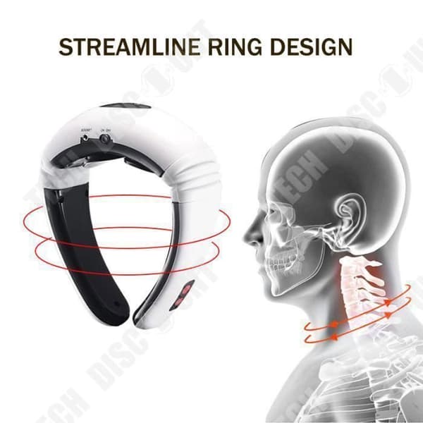 TD® 3D Pulse cervikal nackmassager Multifunktionell Intelligent elektrisk massageapparat Fysioterapi Hem/kontor