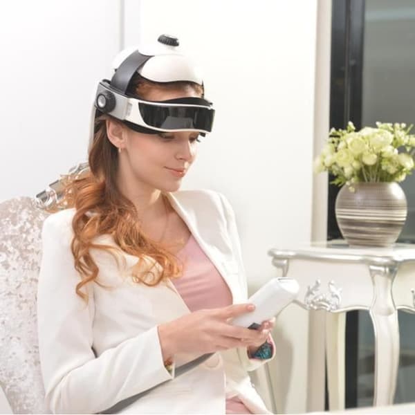 TD® Multifunktionell Cerebral Fysioterapi Instrument Hjärna Avslappnande Musik Headset Massage Headset