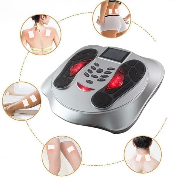Fotmassageapparat - Tech Discount® - Trådlös fjärrkontroll - Infraröd fysioterapi - Mikrokraft EMS