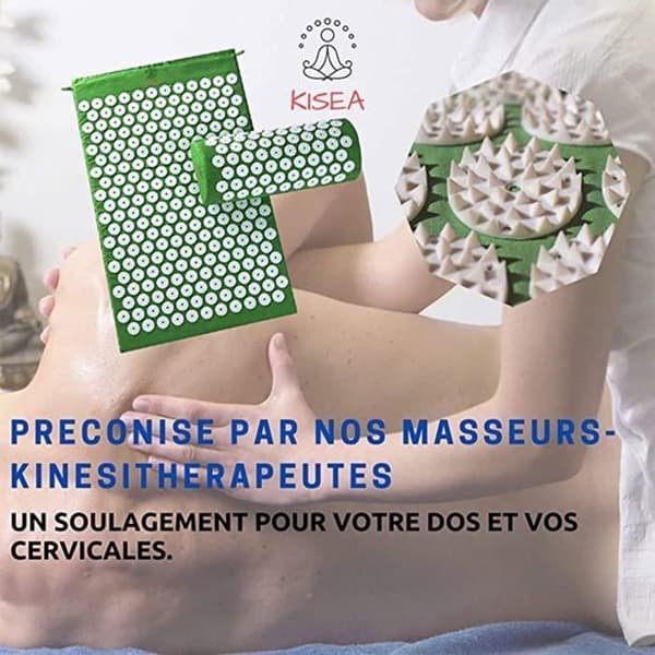 Kit för akupressurmatta TD® 68×42×2CM Massagekudde Släpp stressen och koppla av Fällbar förvaringsdesign