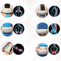 Miniatyrbild 3 av 4: Elektrisk massagesinstrument för nackmassering med knådning, multifunktionell värmekomprimerande helkroppsmassör