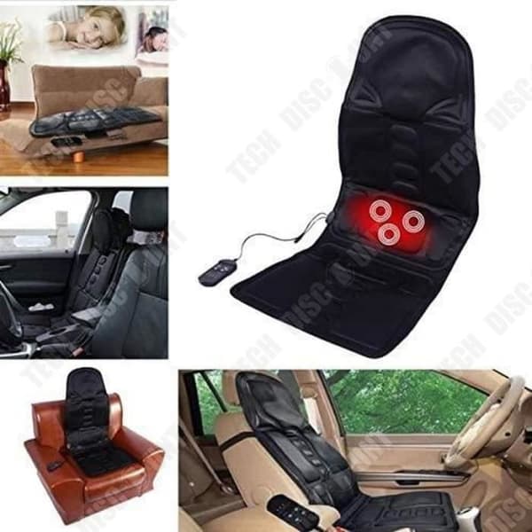 TD® Ryggmassagekudde Massagesits Massagestol med värmefunktion för hela nacken