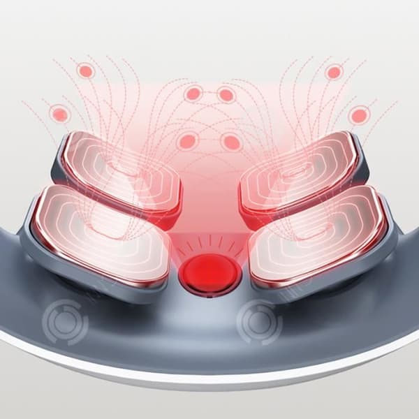 INN Cervical Massager Device Cervical Kudde Nackkota Nackskydd Hot Compress Elektronisk Puls Sex lägen